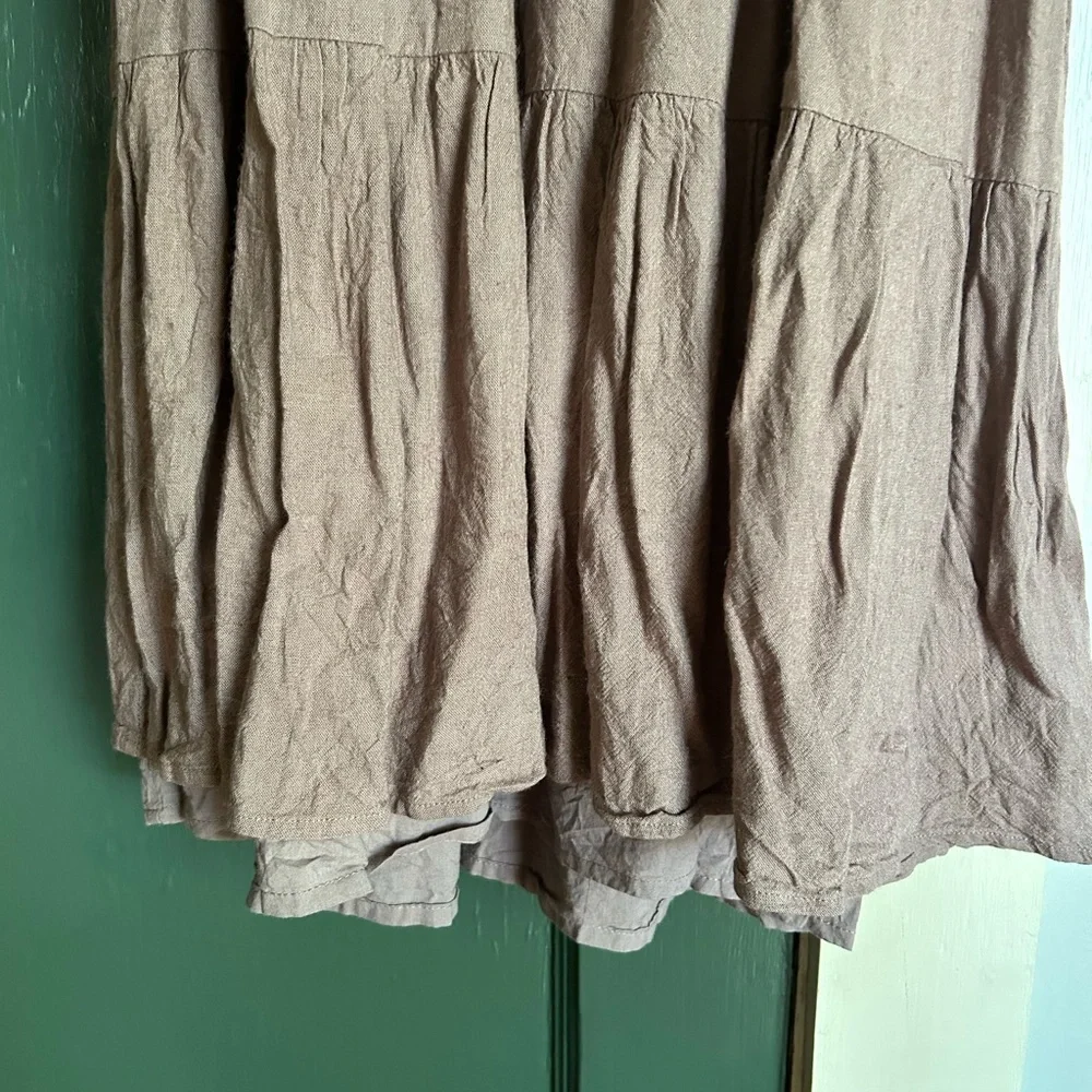 Little Cottonwood Earthy purple Ruffled Midi Dress - Picture 4 of 4